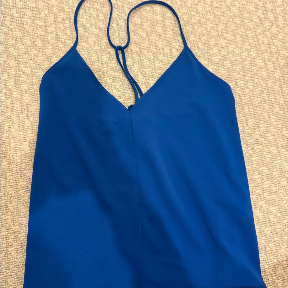 Zara Blue Women's tank top with cool back straps never worn